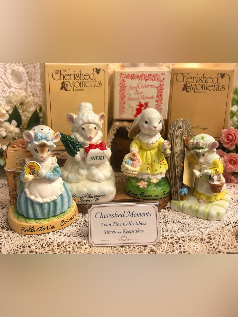 Vintage Avon Precious Moments / Cherished Moments Figurine Collection – In box